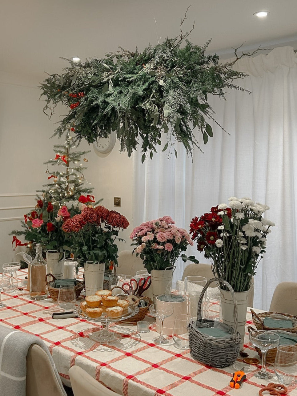 Floating Flowers (attached to the ceiling)