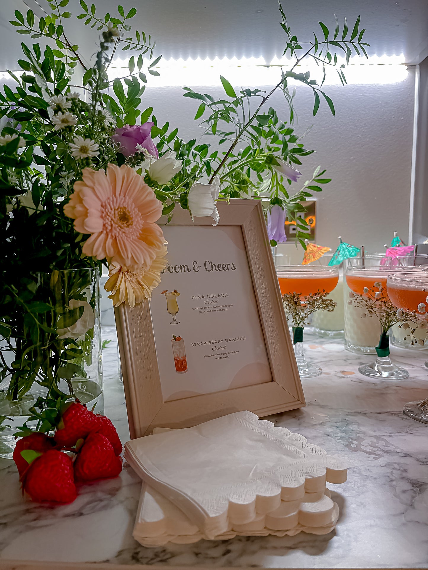 Personalised Drinks Menu