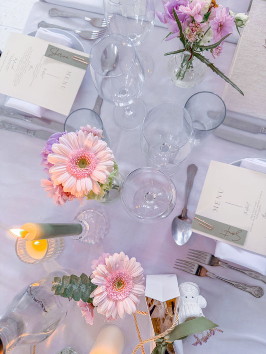 Additional Flowers in Bud Vases