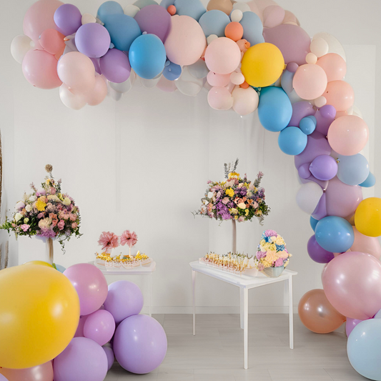 Free Standing Pastel Balloon Garland