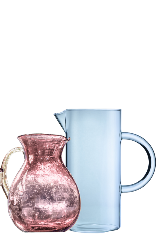 Pastel Tinted Glass Pitcher