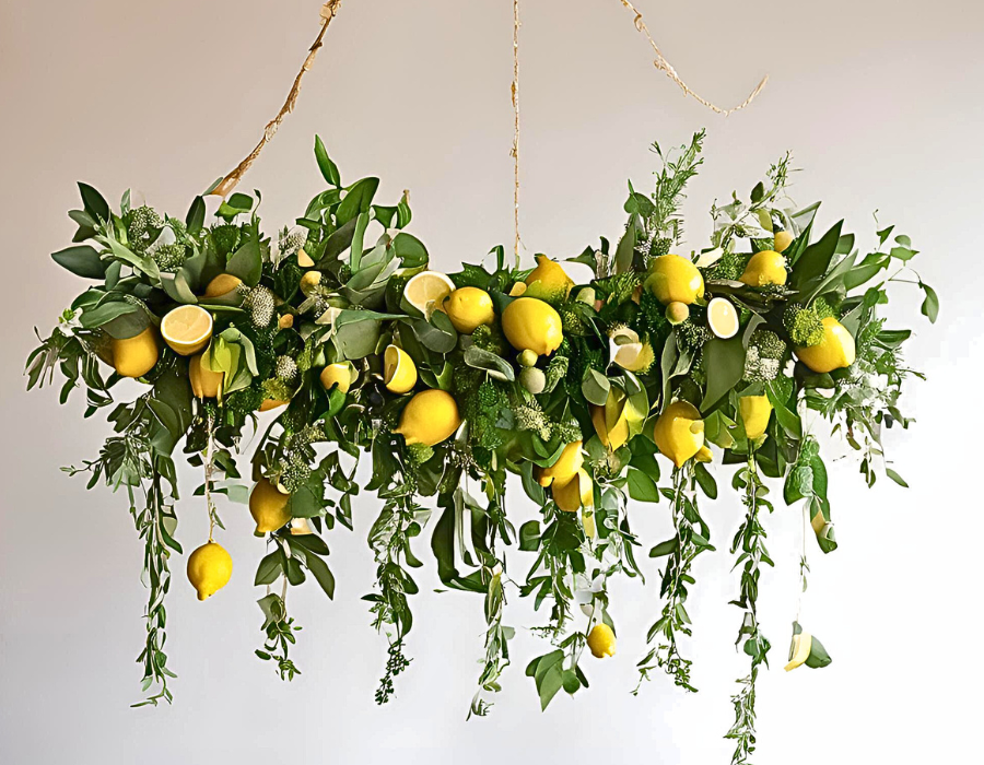 Ceiling Garland with Foliage and Fruit