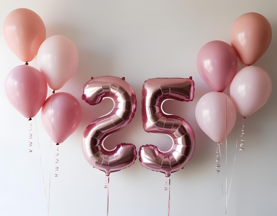 Pastel Coloured Numbers Balloons