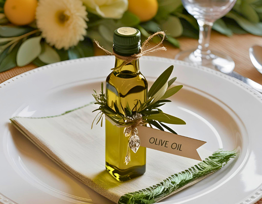 Mini Olive Oil Bottle Guest Favour