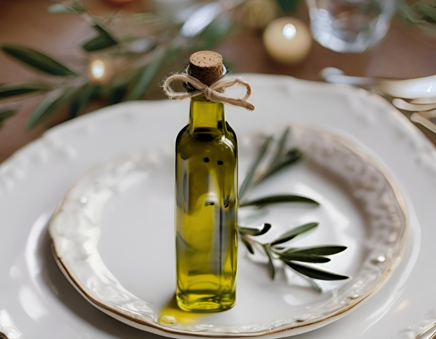Mini Olive Oil Bottle Guest Favour