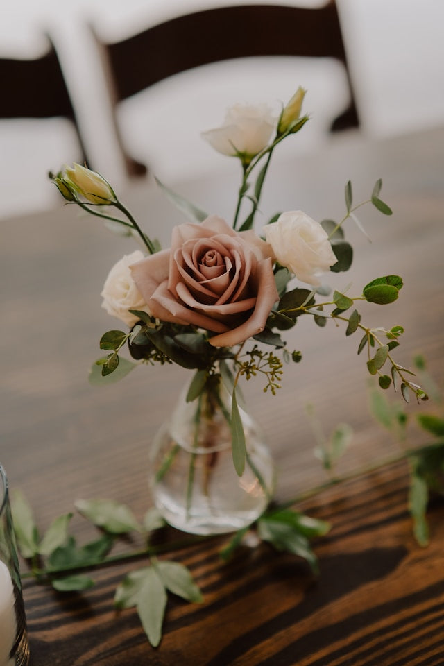 Additional Flowers in Bud Vases