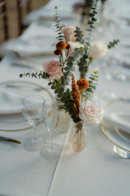 Additional Flowers in Bud Vases