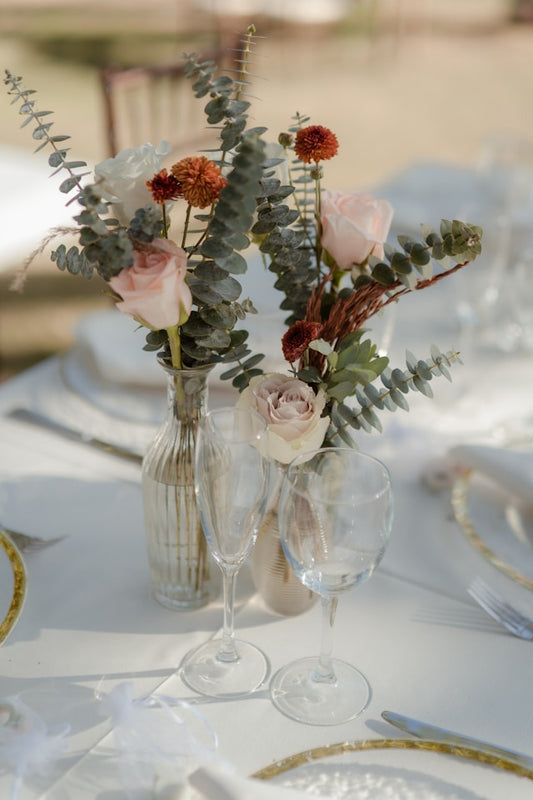Additional Flowers in Bud Vases